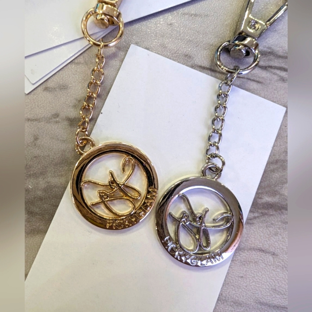 Pickyglam Keychain Silver and Gold colors available